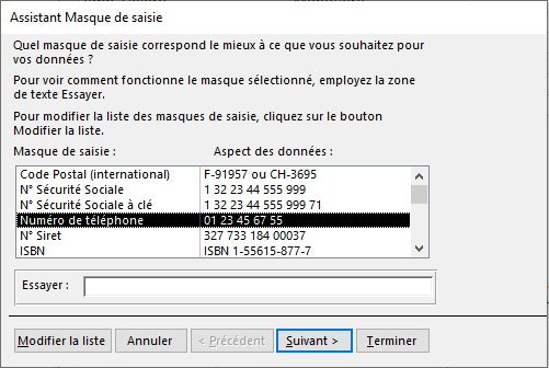 assistant masque de saisie 1