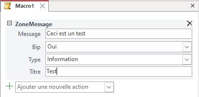 boite de message macro1