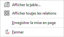 afficher toutes les tables