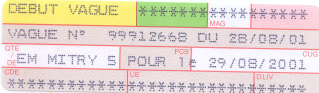 Exemple de ticket de préparation