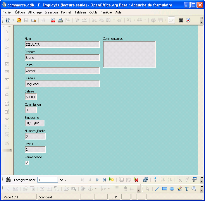 formulaire f_employés