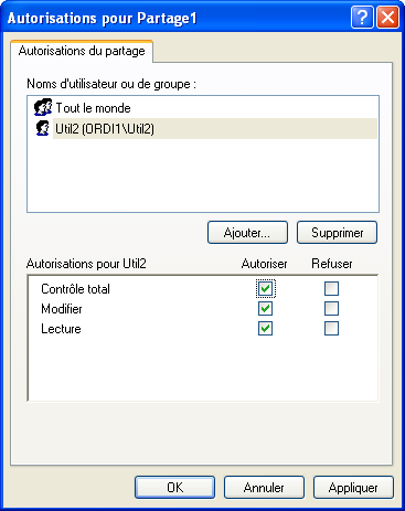 Partage et sécurité 3