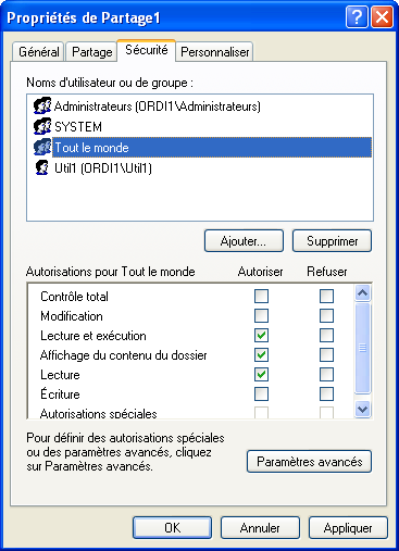 Partage et sécurité 4