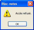Accès refusé