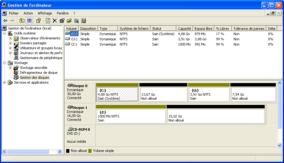 Ajouter un disque dynamique 2