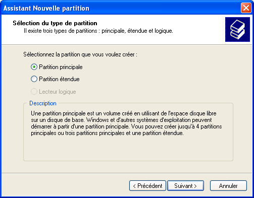 Assistant Nouvelle Partition 1