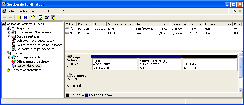 Gestionnaire de disque 2