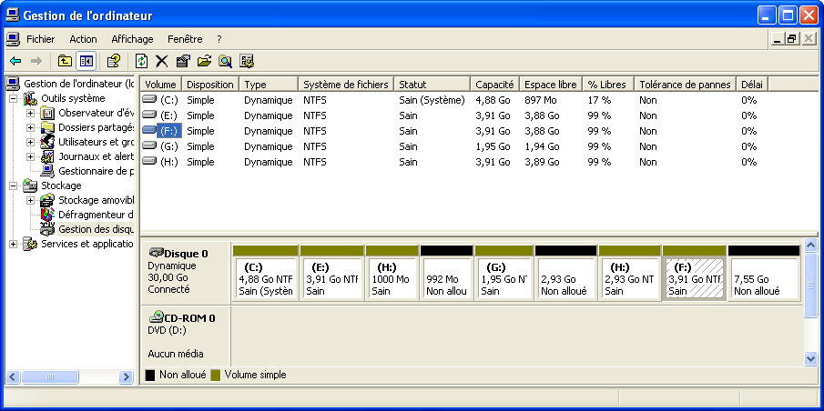 Gestion des disques dynamiques 3