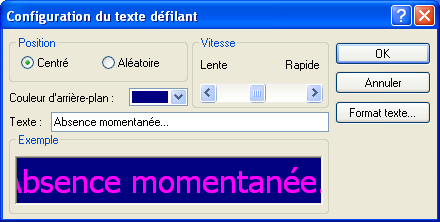 Affichage Écran de veille 2