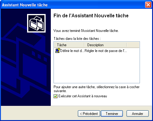 Assistant nouvelle tâche 13