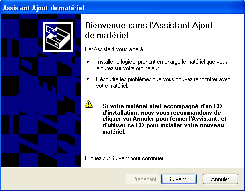 Assistant Ajout de matériel 1