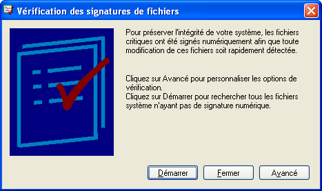 Vérification des signatures de pilotes 1