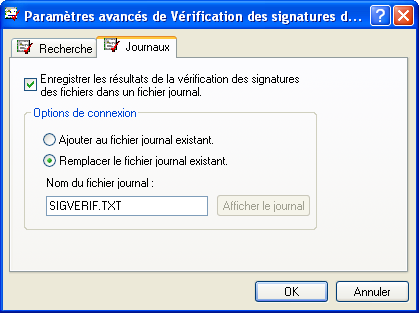 Vérification des signatures de pilotes 2