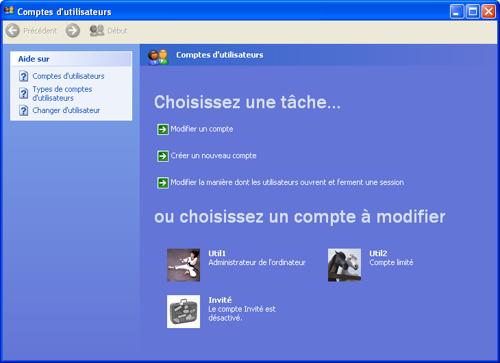 Créer un compte utilisateur 1