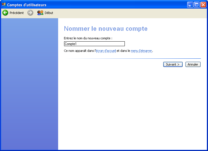 Créer un compte utilisateur 2