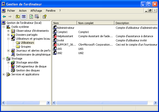 Gestion des mots de passe 1