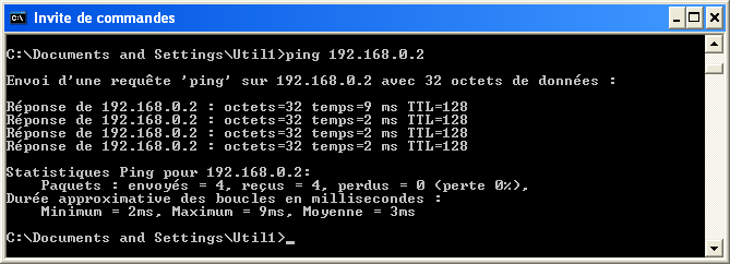 commande ping