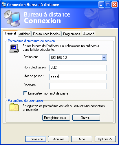Connexion breau à distance 1