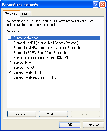 Activation du firewall 4